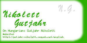 nikolett gutjahr business card